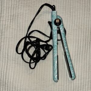 Turquoise Patterned Hair Straightener